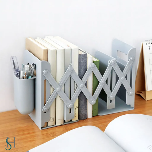 innovative Retractable Bookends for Shelves