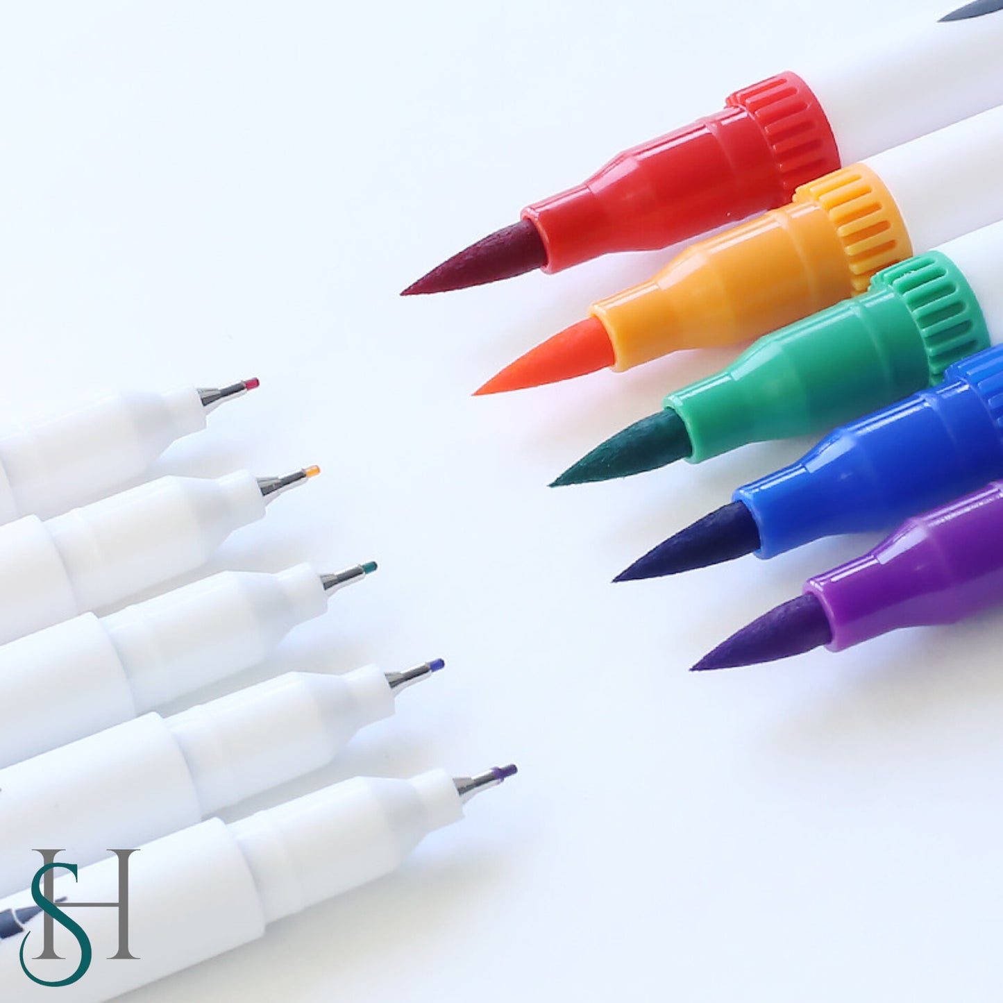 Vibrant Colors Dual Tip Brush Art Marker Pens