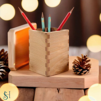 Wooden Pen Holder