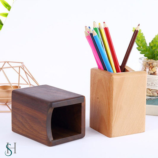 Wooden Pen Holder