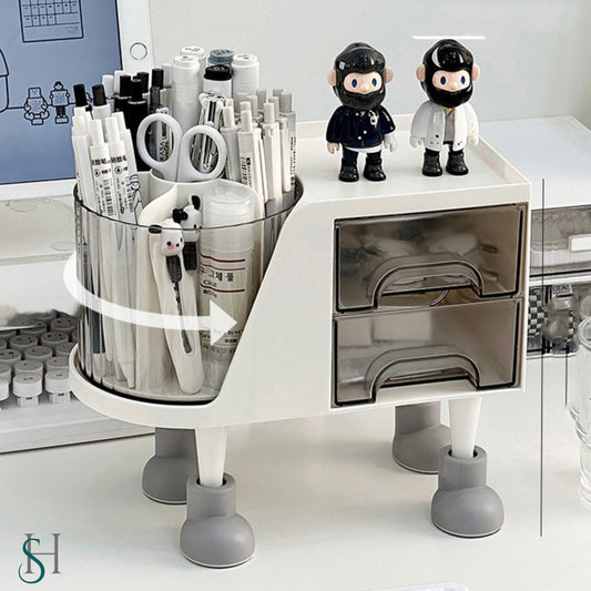 Cartoon Style Rotating Pen Holder