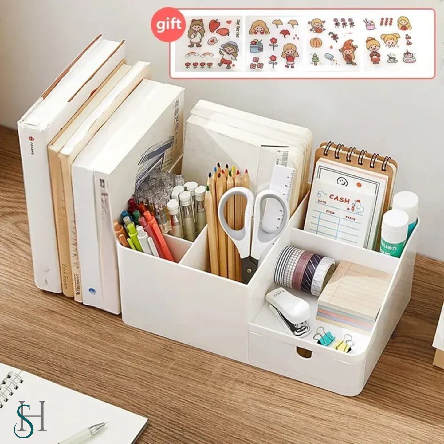 Stationery Shelf Desktop Organizer