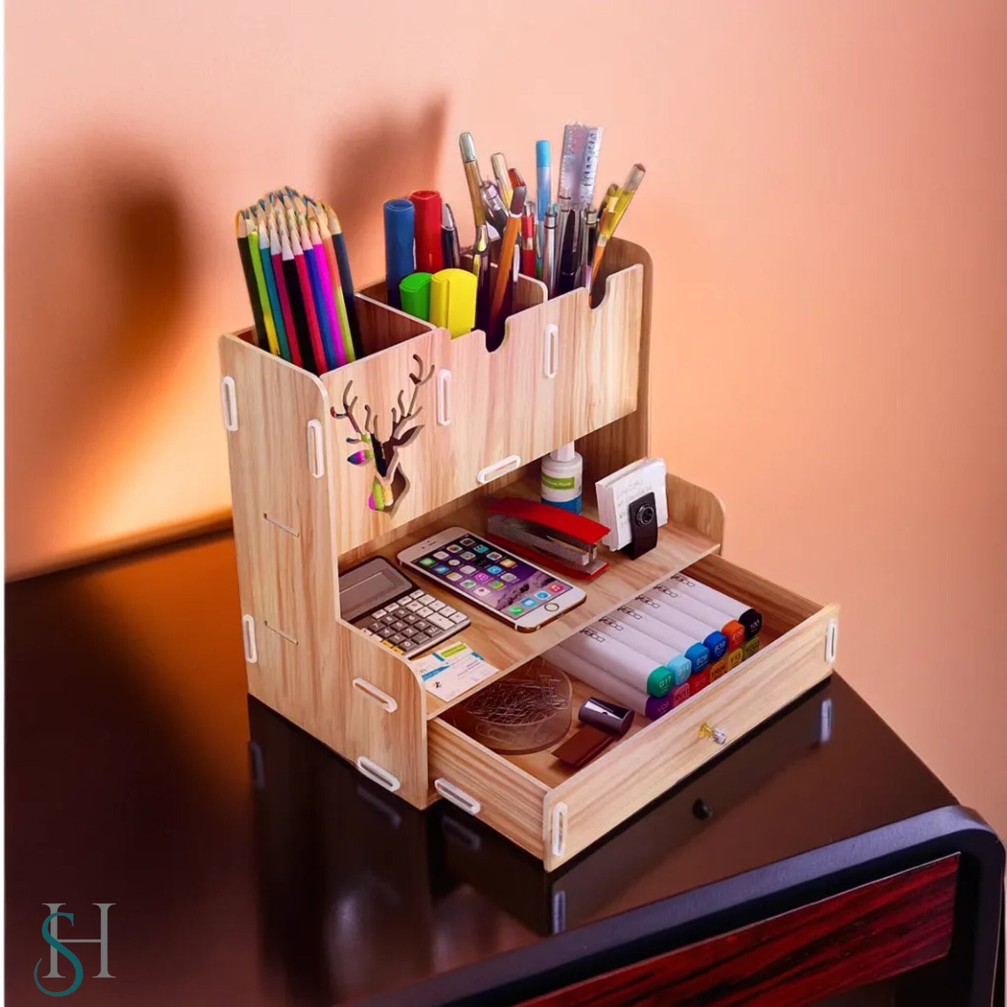 DeerWood Desk Organizer