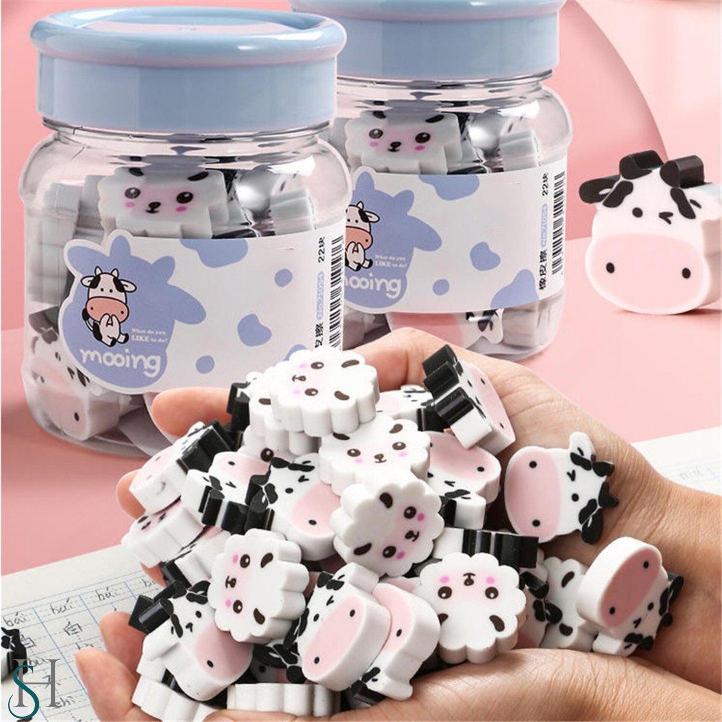 Mini Cute Cow Eraser