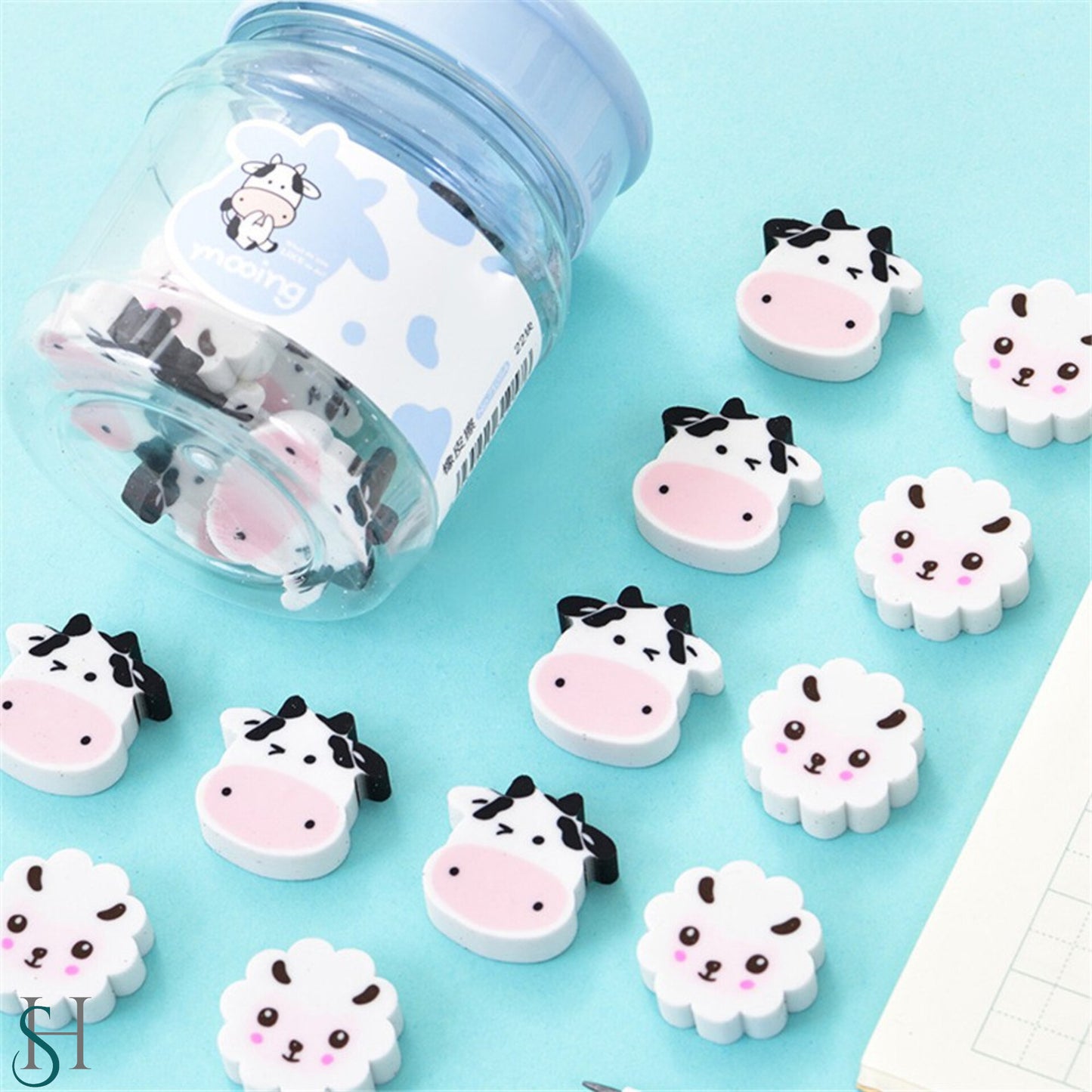 Mini Cute Cow Eraser