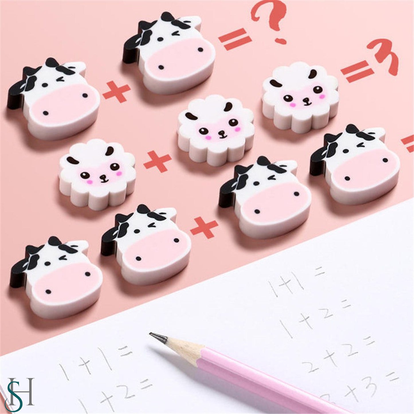 Mini Cute Cow Eraser