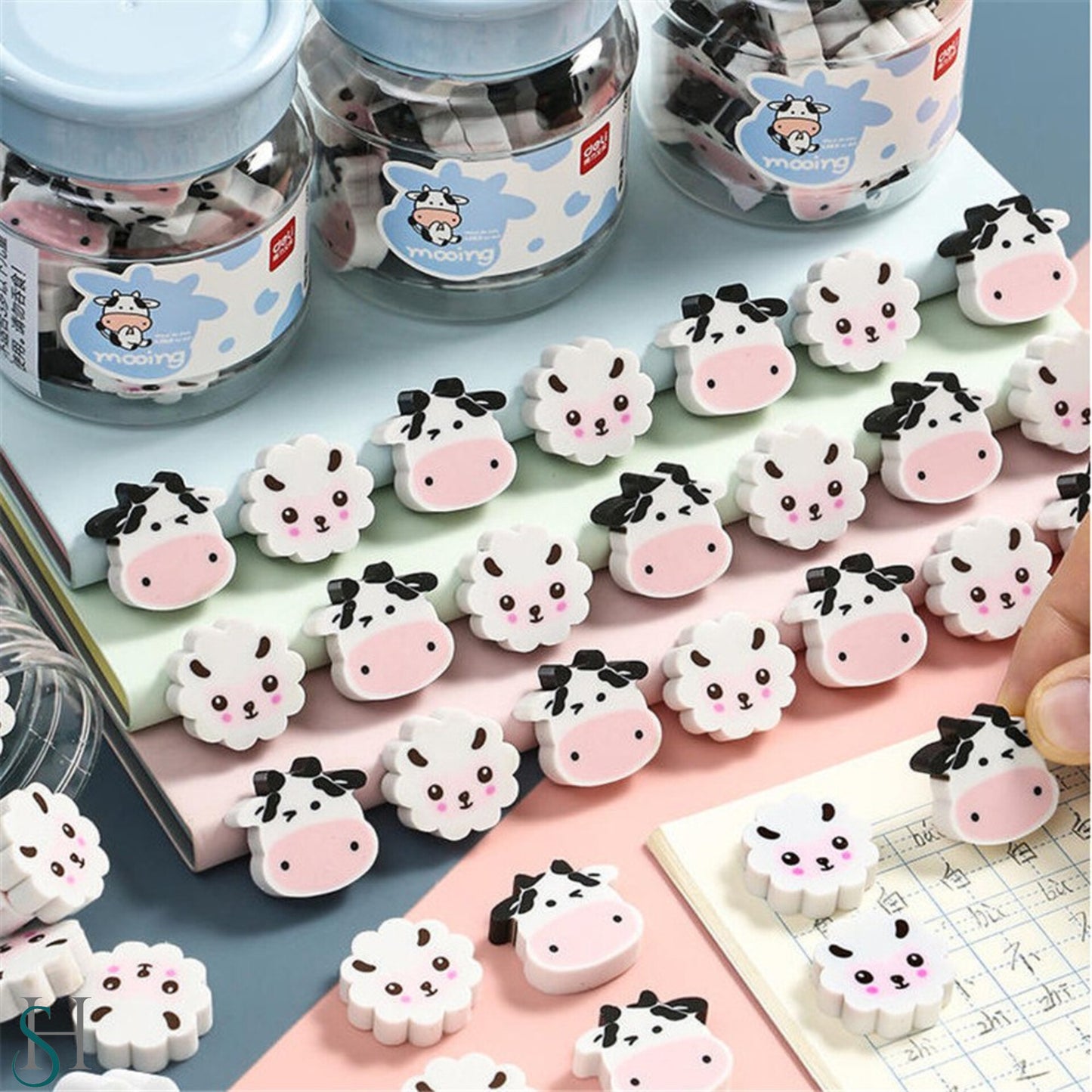 Mini Cute Cow Eraser