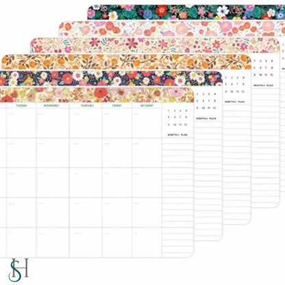 Planner Flowery Notebook