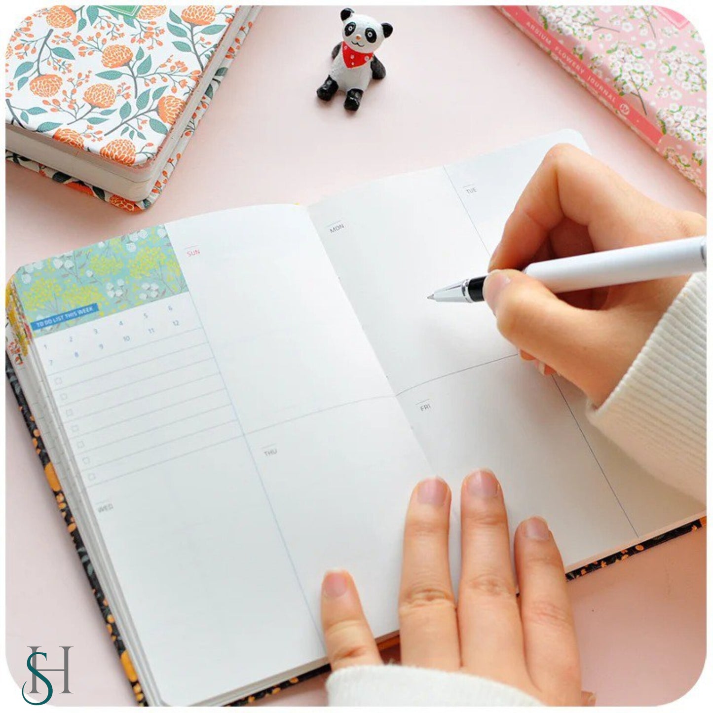 Planner Flowery Notebook